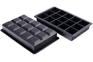 Schramm (R) 2 kawa³ki lodu kostki foremki 3,5cm ¿ywno¶æ klasy silikon BPA free silikonowe formy lodu kostkarka Ice Cube 2-pack