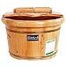 Produktbild MERRYHE Gesundheit Fußbad Bucket Thick Cedar Wood Fußbad Badewanne Für Einweichen Füße Massager Füße Becken Spa Mit Deckel Und Massage-Rollen,A-41 * 26cm