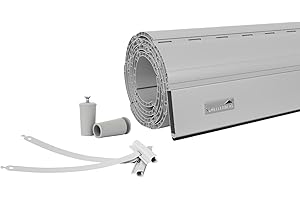 Schellenberg Rolladen Maßanfertigung, PVC Rolladenpanzer, Auswählbar: Breite 50-200 cm, Höhe 100-230 cm, System Maxi, Farben Weiß, Grau