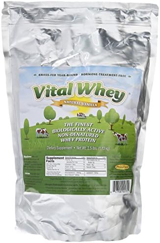 Well Wisdom Proteins Vital Whey Natural Vanilla 2.5lb bag