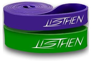 LISTHEN Elastici Rigidi per Trazioni Muscle Up e Fitness, Bande Rigide per Riabilitazione Muscolare Stretching e Yoga, Fasce Elastiche per l'Allenamento