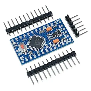 ug land india pro mini atmega328p 3.3v 8m module board with crystal oscillator pins compatible-Blue