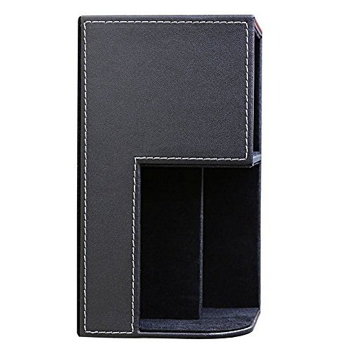 Cosanter 3 Compartimento Multifuncional Cl  sica Organizador de Despacho de Piel Sint  tica Color Negro 