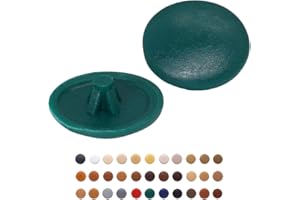 MARCOPOL Confezione da 50 tappi per coperchio a vite Pozi diametro 12 mm, testa Pozidriv clip su coperture in plastica, tappo decorativo per mobili (50, verde S27)