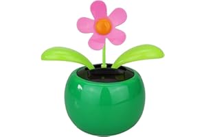 Anawakia Solar Wackel Blume Wackelblume Solarblume Solar Wackelblume Blume für Auto Balkon Solarblume Wackelblume (Grün)