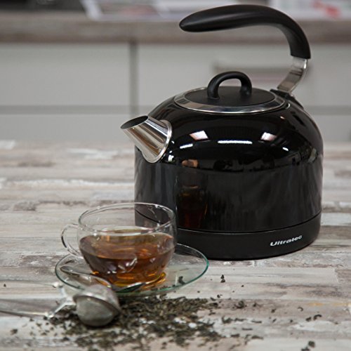 Ultratec Wasserkocher im Retro-Design, kabellos mit Kontrollleuchte, 1,7 l, 2.200 Watt - 6