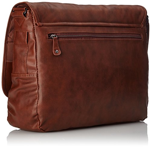 DANIEL RAY Umhängetasche HAVANNA Schultertasche Laptop Tasche Messenger Schultasche Cognac - 2