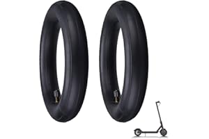 G.V.SHOP® 2 Camere d'Aria Rinforzate da 120gr. per XIAOMI, Ducati, LEXGO, VIVOBIKE per Pneumatico da 8.5 X 2.0 Pollici Valvola Dritta Monopattino Elettrico Scooter