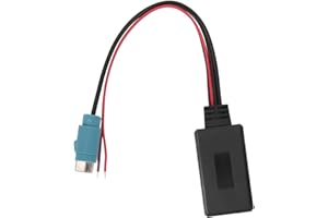 AKOZON Cda-9885 Adapter Bluetooth Alpine, Samochodowy Moduł Bluetooth Kabel AUXIN Bezprzewodowy Adapter Audio AUX-IN ABS 12V Zamiennik dla Alpine IDAX001 IVA205R z Ph Pad MP3 (z Funkcją)