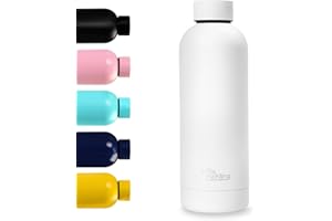 Bouteille isotherme 500ml - Otto Koning - Bouteille d'eau Isotherme conserve les boissons froides pendant 24 heures et les boissons chaudes pendant 12 heures. Gourde isotherme étanche sans BPA.