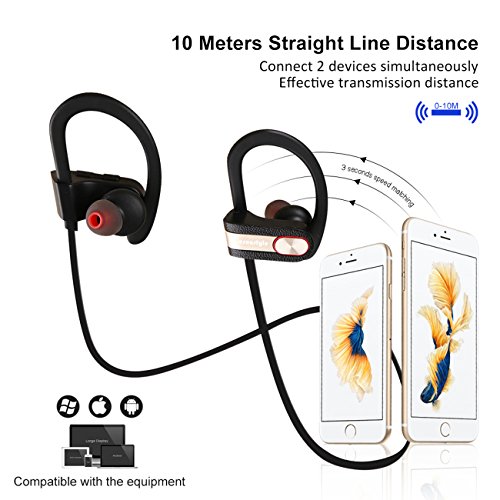 Esonstyle Bluetooth 4 1 Auriculares Inal mbricos Est reo Deportivos con Micr fono para Correr Gimnasio Caminar Trotar Excursionismo Compatible con iPhone iPad Samsung Smartphones Android y Tablet PC Negro Oro reviews Esonstyle Bluetooth 4 1 Auriculares Inal mbricos Est reo Deportivos con Micr fono para Correr Gimnasio Caminar Trotar Excursionismo Compatible con iPhone iPad Samsung Smartphones Android y Tablet PC Negro Oro