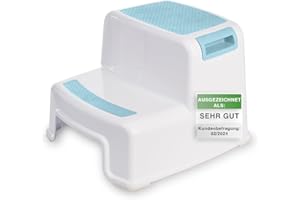 ADRIANO PORCARO AP ® – Sgabello universale in plastica, per adulti e bambini, per bambini, con superficie antiscivolo, per il bagno e la cucina, altezza 26 cm e fino a 80 kg