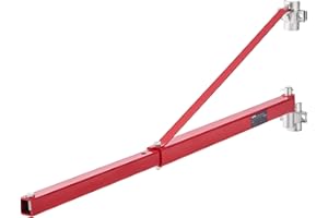 VEVOR Bras de Support de Palan Électrique, Capacité de Charge 600 kg, Bras Pivotant de Support Palan Électrique, Cadre de Palan Acier, Bras de Levage de Palan d'Échafaudage 180° pour Atelier, Garage