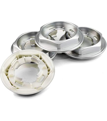 Lot De 4 Cache-Moyeux Jantes – Diamètre Avant 66mm / Arrière 55,5mm – ABS Noir