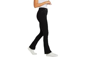 BIKERS GEAR AUSTRALIA PHILLIP ISLAND BG BGA Pantalon de moto de protection pour femme – Bikers Gear Australia Bootcut Pantalon de moto pour femme Kevlar Jeans Renforcé Sécurité au niveau des hanches et des genoux