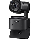 OBSBOT Tiny SE 1080P 100FPS Webcam für PC, AI Tracking PTZ Streaming Kamera mit 1/2,8" Sensor, Gestensteuerung, Dual-ISO, Sta