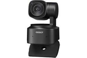 ‎OBSBOT OBSBOT Tiny SE 1080P 100FPS kamera internetowa do komputera, AI Tracking PTZ kamera strumieniowa z czujnikiem 1/7.1 cm, sterowanie gestami, podwójny ISO, DOL HDR, kamera internetowa do komputera