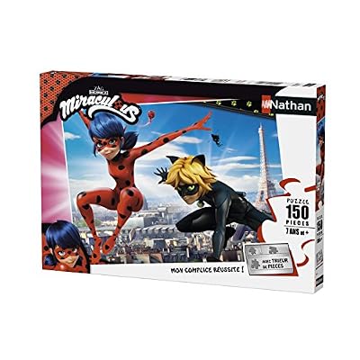 Nathan puzzle 150 pièces miraculous, les aventures de ladybug et chat noir nathan
