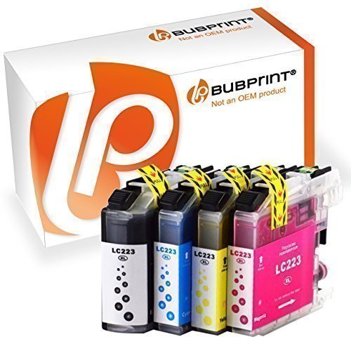 4 Druckerpatronen Tinten-Patronen kompatibel für Brother LC-223 XXL LC-227 LC-225 mit Chip für Brother DCP-J4120 DW, Brother MFC-J4420 DW, MFC-J4425 DW, MFC-J4620 DW, MFC-J4625 DW, MFC-J5320 DW, MFC-J5600, MFC-J5620 DW, MFC-J5625 DW, MFC-J5720 DW