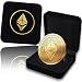 Produktbild Physische Ethereum Medaille mit 24-Karat Echt-Gold überzogen. In Einer edlen Schatulle für EIN wahres Sammlerstück + GRATIS E-Book: - Cryptocurrency - Das Zahlungsmittel der Zukunft -