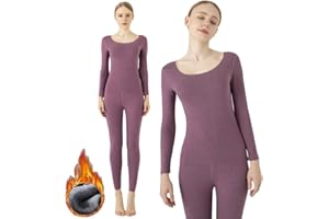 C K CrisKat Conjunto de Ropa Térmica Fibra de Terciopelo Dos Piezas sin Costuras de Manga Larga Ultra Suave Ropa de Dormir Trajes de Manga Larga Pijama Térmica Ropa Interior para Esquí German Velvet