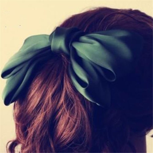 Mädchen Modisch Niedlich Koreanisch Stil Große Schleife Haarband Haarnadel Haarschmuck Grün - 2