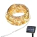 Produktbild Solar Lichterkette, 150LED Außenlichterketter, Kupferdraht Lichterkette Weihnachtsdeko Weihnachtsbeleuchtung für Outdoor, Garten, Haus Weihnachtsfest, Hochzeit. (gelb)