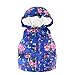 Produktbild Quaan Kleines Kind Kinder Säugling Grillen Jungen Mode niedlich Ärmellos Blumen Drucken Mit Einem Hoodie warm Outfit gemütlich weich Outwear Weste Sweatshirt Windjacke Kleiner Anzug Jacke