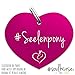 Produktbild Pferde Glücksmarke Herzmarke "Seelenpony" in pink von Soulhorse fürs Pony Halfter, Trense und Zaumzeug