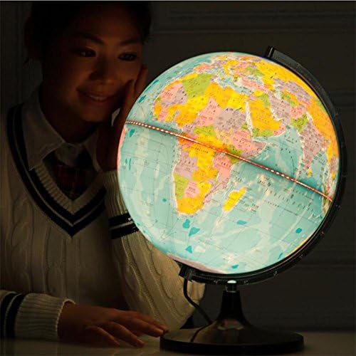 Earth and Constellation Globe/ 2 in 1 Globe/ World Globe / – Ideal Educational Gift for - illuminated – Diameter 32 CM