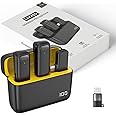 LEKATO Wireless Mic with Noise Reduction, Support iPhone & Type-C Android, Dual Channel Video Recording Mics for YouTube Wireless | Mic Wireless | Charging Case Included
