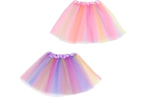 VIDSTW Jupe Tulle Fille, Jupe Danse de Ballet de Tulle Fille, Princesse Jupe De Ballet, Jupe de Robe de Faveur de Fête de Princesse