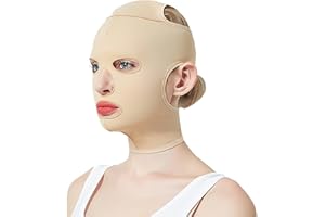 Agatige Visage Amincissant Le Bande de Joue, Facial V-Forme Bandage lifting Double Menton Beauté Lifting Minceur Masque Visage Convient pour Femme et Homme（M） ﻿