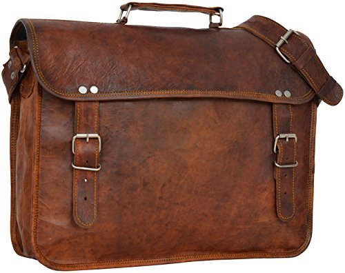 Preisvergleich Produktbild Umhängetasche Leder Gusti Leder Nature Paul Laptoptasche 15 Zoll Unisex