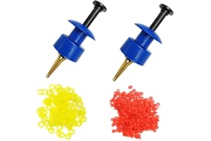 DRCHOER 2X Pellet Bander Tool Micro Bait Bands Banding Match Coarse Fishing Terminal Tackle Set w/ 600 Bands (Blue)