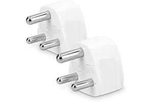 kwmobile 2 x adapter podróżny Republika Południowej Afryki Typ-M - adapter podróżny do gniazdka typu M w np. w Republice Południowej Afryki - adapter prądu urlop biały