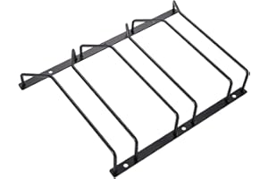 Diano - Portabicchieri da vino nero, sotto il mobiletto porta bicchieri da vino, supporto per calici da vino, per bar, cucina, 22,5 cm, 3 file