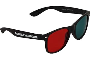 COTTAGE MILLS Lunettes d'évaluateur de couleur - Verres rouges et verts - Couvrez ou fermez un œil pour voir vos projets Valeur de couleur (échelle de gris) et obtenir les bons contrastes - 1 paquet