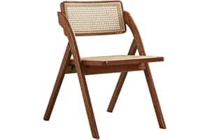 Mgchowue Rattan-Klappstühle, Außenbereich Hölzernes Retro Klappbarer Stuhl, Zuhause Balkon Draußen Chair Sitz, Esszimmerstuhl Holz/Rattan-Stuhl Leichter Stuhl (Color : Style 2)