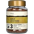 M&S Gold Instant Coffee, Medium Roast, 100% Arabica Freeze-Dried, 100g, Pack of 2X