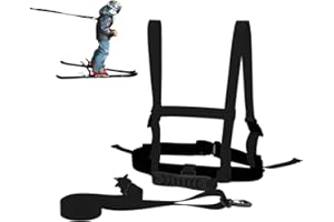 SEMINISMAR Ski und Snowboard Gurt für Kinder,Ski Gurt mit Abnehmbarer Leine,Skating Trainingsgürtel,Geschwindigkeitskontrolle,Perfekt für Anfänger Kinder
