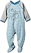 Petit Bateau Baby Boys 0-24m MAREK Crew Neck Long Sleeve Onesie, Multicoloured (Ecume/Efelant/Aquarius), 9-12 Months (Manufacturer size: 12 Months)