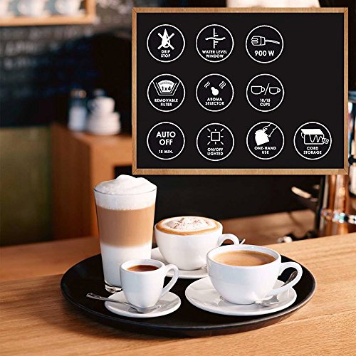 Melitta 6643799 Look Therm Selection Kaffeefiltermaschine -Aromaselector schwarz/Edelstahl - 6