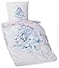 Produktbild Aminata Kids - Kinder-Bettwäsche-Set 135-x-200 cm Einhorn-Motiv Unicorn Sache-n Pferd-e Haus-Tiere 100-% Baumwolle Renforce rosa pink Weiss bunt-e Mädchen und Damen