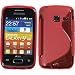 Produktbild PhoneNatic Case für Samsung Galaxy Y Duos Hülle Silikon rot S-Style Cover Galaxy Y Duos Tasche + 2 Schutzfolien