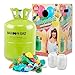 Produktbild Leisure BallonGaz Helium Ballongas XXL Einwegflasche (Made in Europe) + 50 Bunte Heliumballons (Ø 30cm) inkl. Polyband