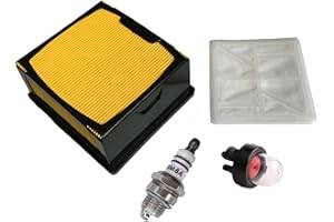 WARMHAND Filtro de aire, bujía, kit de bomba de cebado para Husqvarna K760 K770 Partner Cut Off Concrete Saw 525470601 574362302
