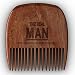 Wooden Comb & Case - Fine & Coarse Teeth from THE REAL MAN - Wood Pocket Comb For your Stylish Hair and Bristle RS.349.00