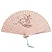Produktbild Chinese Sandalwood Scented Holz Bambus Perforierte Persönliche Hand Folding Fans für Hochzeit Dekoration, Geburtstage, Home Geschenke von Super Frauen Modell Mädchen 9 Zoll