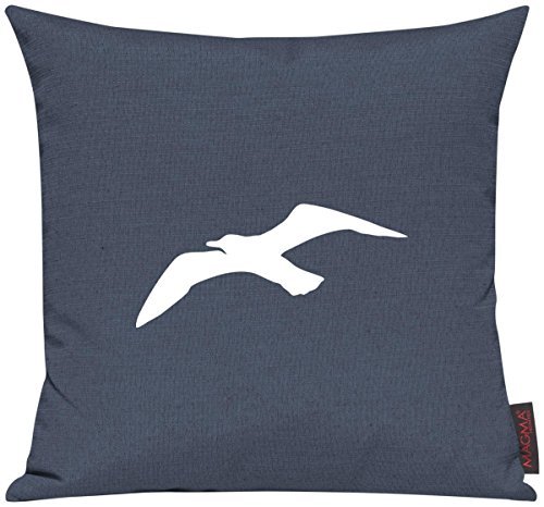 Kissenhülle für Auserwählte! Sofakissen Sailing Möwe Motive Maritim, Farbe blau